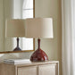 Colette - Table Lamp - Burgundy