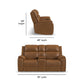 Ziggy - Power Reclining Loveseat With Console, Power Headrest, Lumbar, Heat & Massage