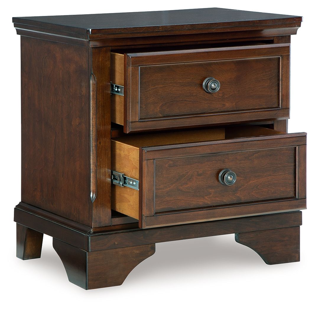 Trellington - Two Drawer Night Stand - Brown
