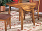 Berringer - Round DRM Drop Leaf Table - Rustic Brown