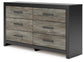 Broachmyn - 3 Pc. - Dresser And 2 Nightstands - Black / Gray