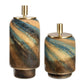 Celestial Tide - Glass Containers (Set of 2) - Bronze