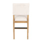 Millwork - Counter Chair (Set of 2) - White / Light Brown