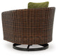 Horizon Hall - Swivel Lounge With Cushion - Brown / Green