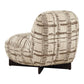 Evans - Modern Armless Accent Chair - Beige / Brown