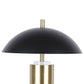 Aurora Column On/Off Touch, USB Charging, Metal & Crystal Table Lamp (Set of 2) - Soft Gold / Matte Black
