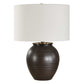 Hawkins - Ribbed Table Lamp - Bronze