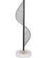 Spiral Radiance II Metal & Marble Table Lamp (Set of 2) - Matte Black / White