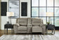 Next-Gen Gaucho - DBL REC PWR Loveseat w/Console - Putty