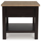Drazmine - Rectangular End Table - Brown