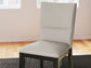 Glinari - Dining Upholstered Side Chair (Set of 2) - Taupe / Black