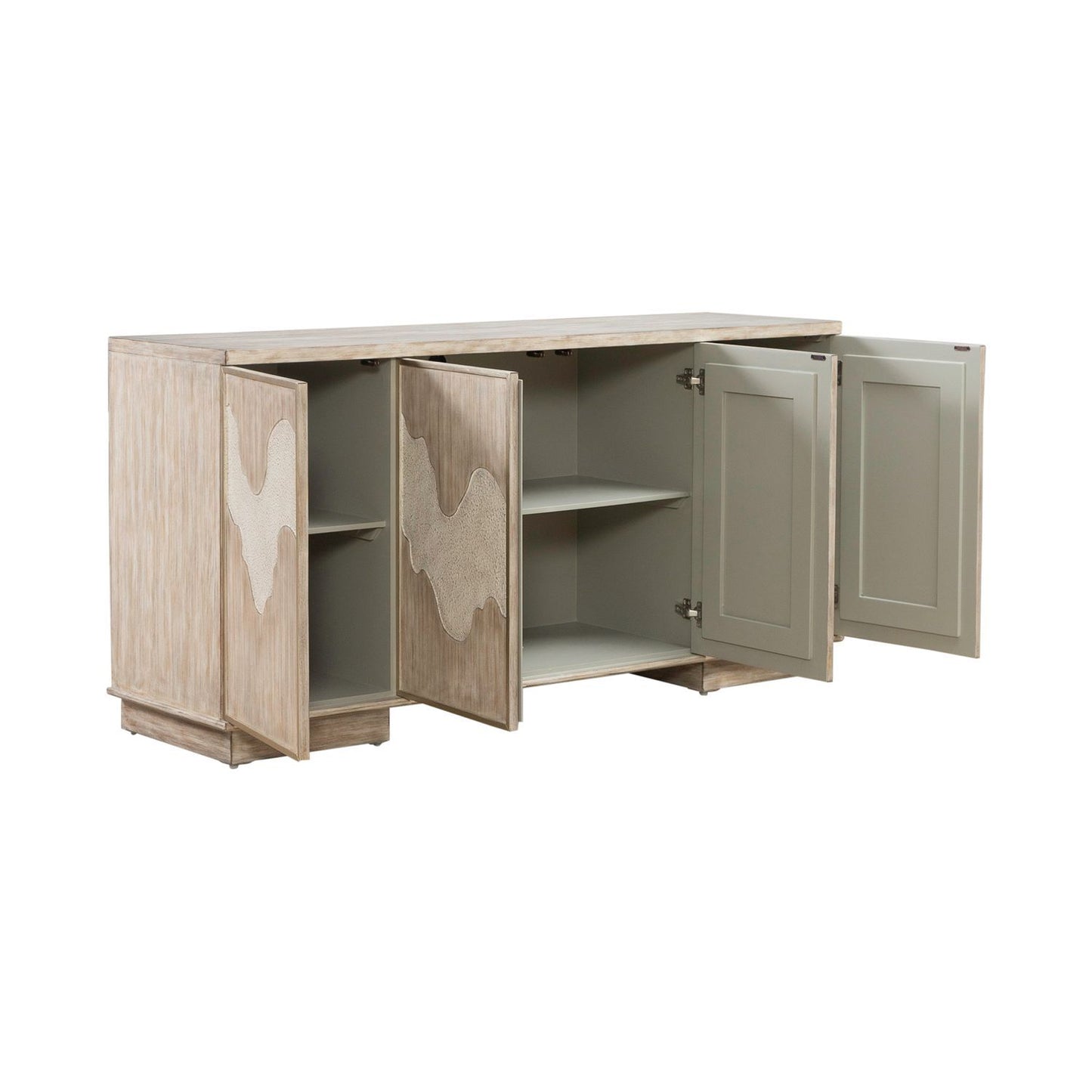 Terrace - 4 Door Accent Cabinet - Gray