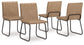 Pharwynn - Dining Upholstered Side Chair (Set of 4) - Toast