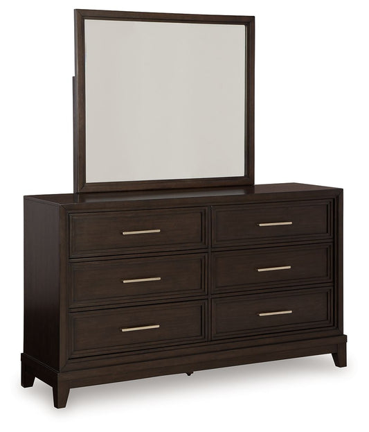 Neymorton - Dark Grayish Brown - Dresser And Mirror