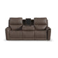 Carter - Power Reclining Sofa With Console & Power Headrests & Lumbar - Cappuccino