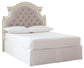 Realyn - Full UPH Panel Headboard - Chipped White