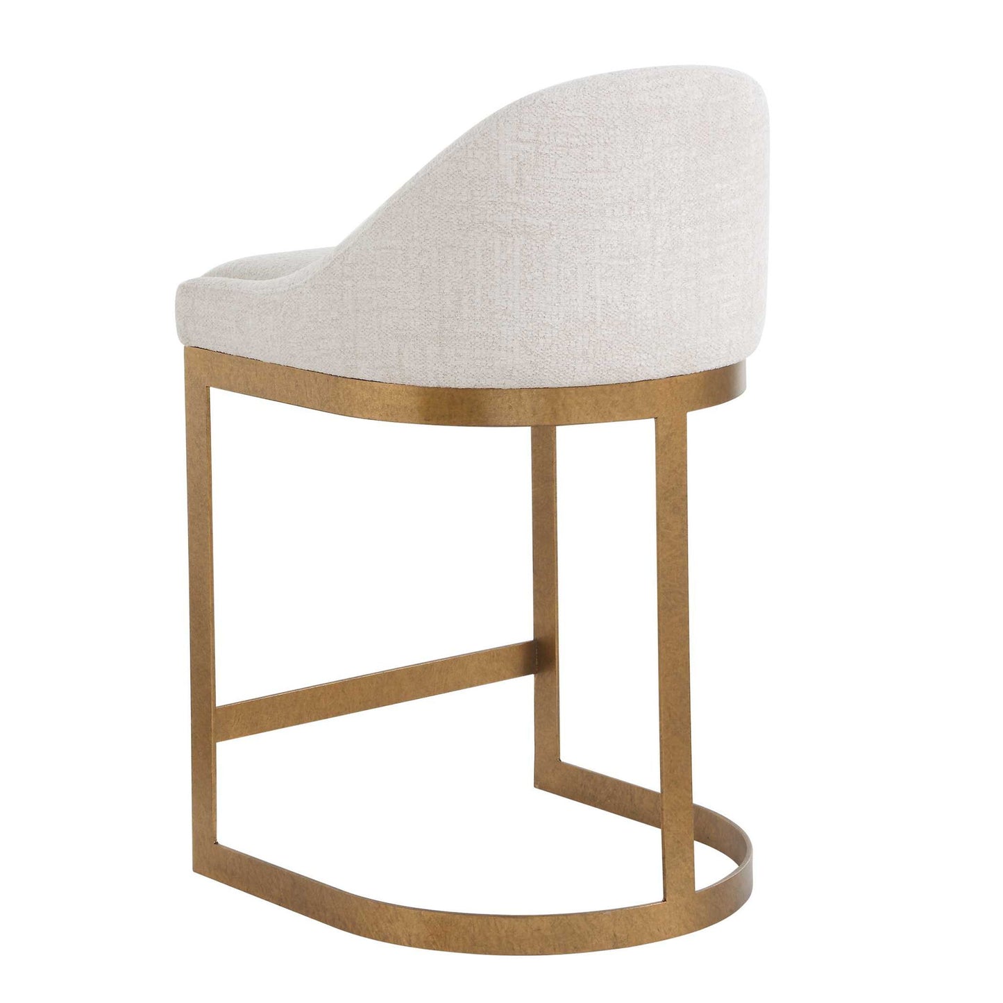 Ira - Counter Stool - Gold / Ivory