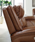 Healy Pier - Power Reclining Sofa / Adj Headrest - Chocolate
