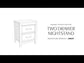 Kerisden - Two Drawer Night Stand - White / Brown
