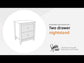 Hallityn - Two Drawer Night Stand - White