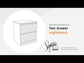 Onita - Two Drawer Night Stand