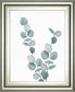 22x26 Blue Botanical Wash III By Conrad Knutsen - Pearl Silver