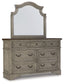 Lodenbay - Dresser, Mirror - Antique Gray