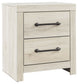 Cambeck - Two Drawer Night Stand - Whitewash