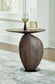 Cormmet - Accent Table - Brown / Black