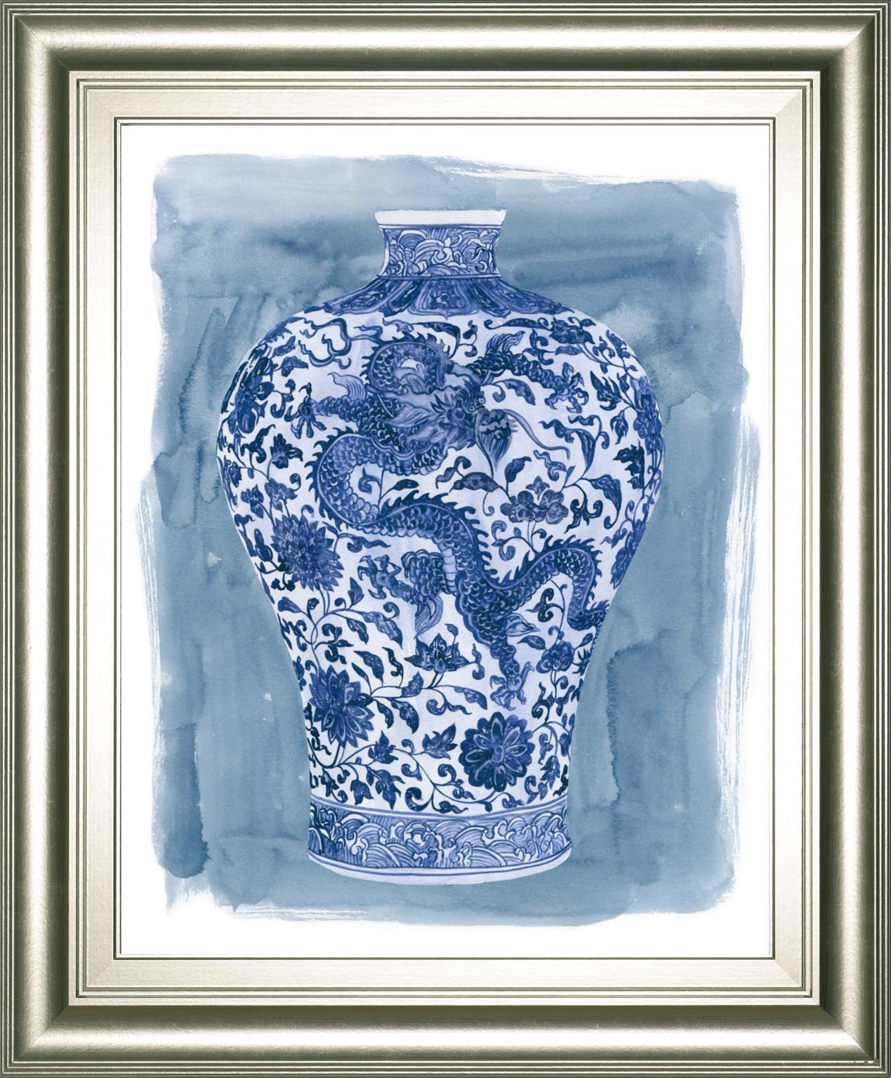 22x26 Ming Vase II By Melissa Wang - Blue