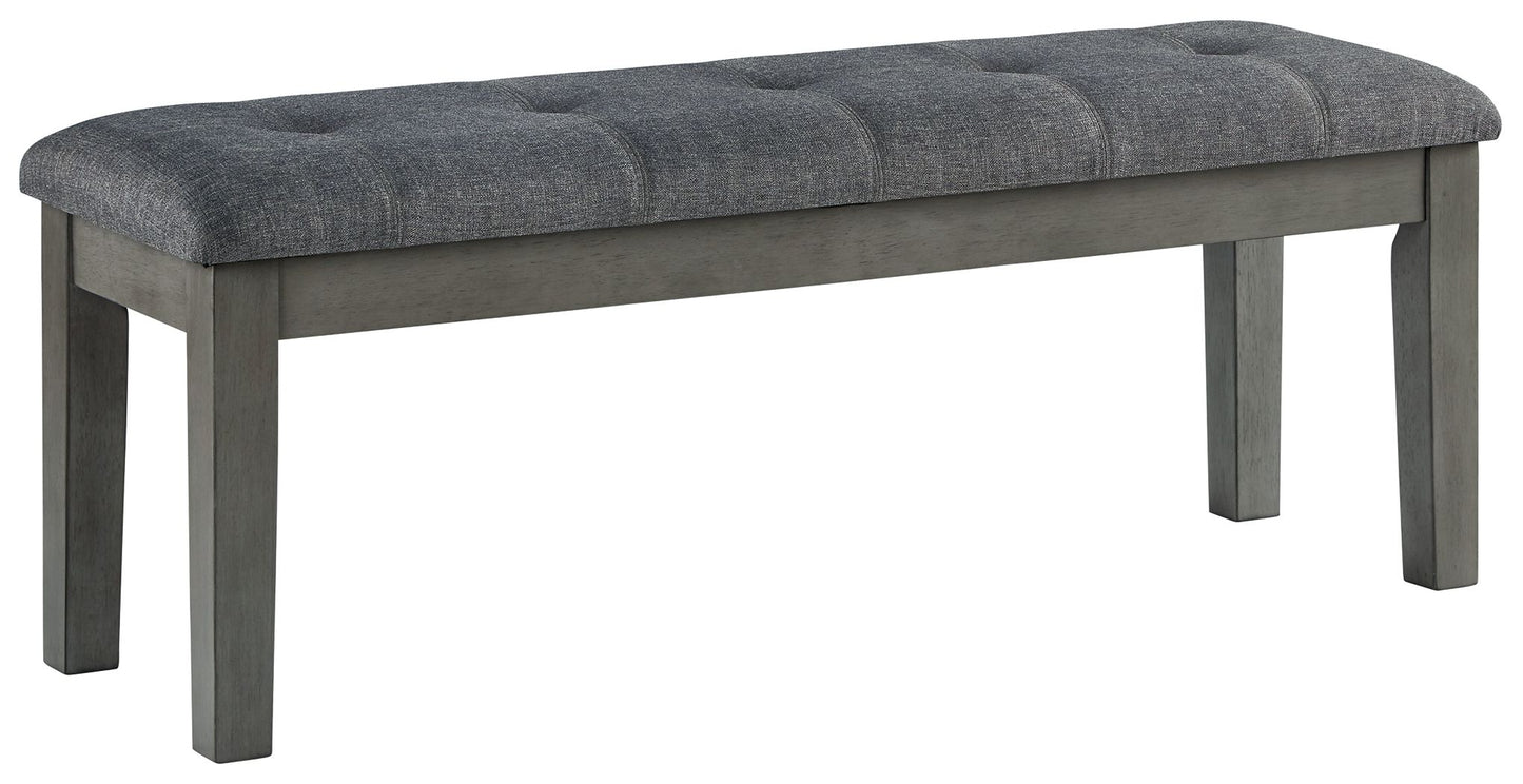 Hallanden - Large UPH Dining Room Bench - Black / Gray