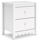 Hallityn - Two Drawer Night Stand - White