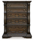 Maylee - Five Drawer Chest - Dark Brown