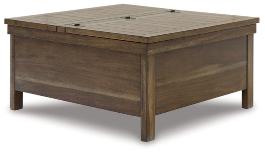 Moriville - Lift Top Cocktail Table - Grayish Brown