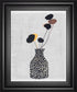 Decorated Vase with Plant II By Melissa Wang 22x26 - Black