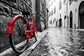Framed Small - Red Bicycle