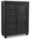 Foyland - Door Chest - Black / Brown