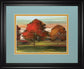 Tress In Motion By Alison Pearce - Framed Print Wall Art - Red