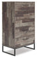 Neilsville - Five Drawer Chest - Black / Gray