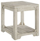 Fregine - Rectangular End Table - Whitewash