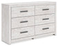 Cayboni - Six Drawer Dresser - Whitewash