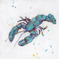 Bubbly Blue Lobster By Sally Swatland - Blue