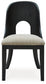 Rowanbeck - Dining Upholstered Side Chair (Set of 2) - Gray / Black