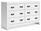 Binterglen - Dresser - White