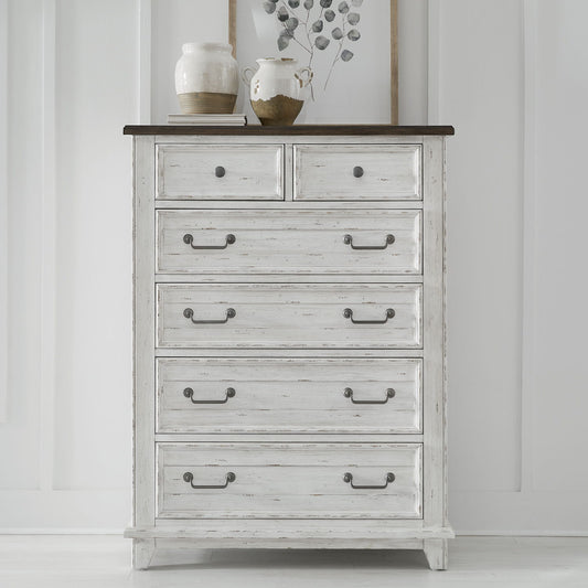 River Place - 6 Drawer Chest - White