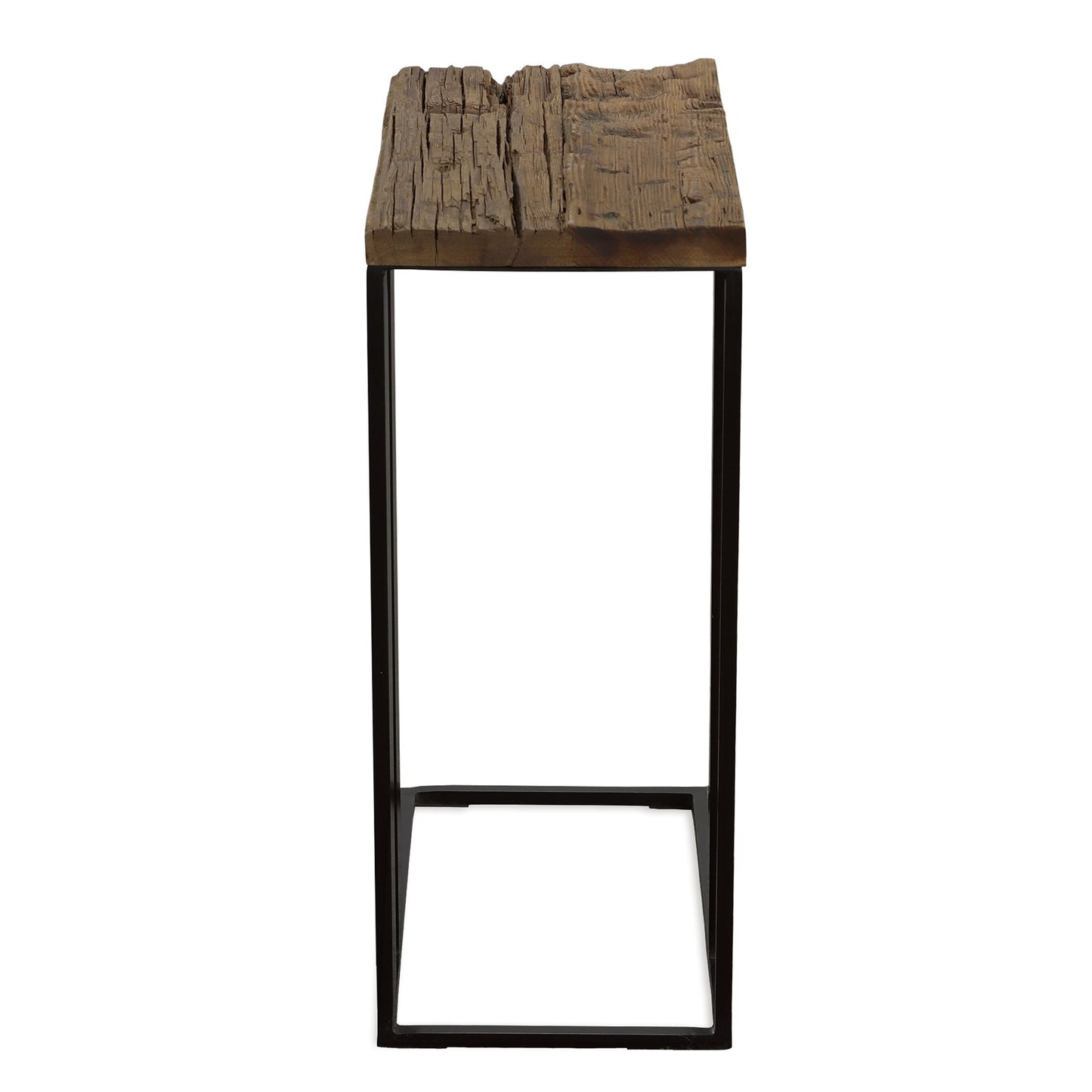 Union - Reclaimed Wood Accent Table - Dark Brown