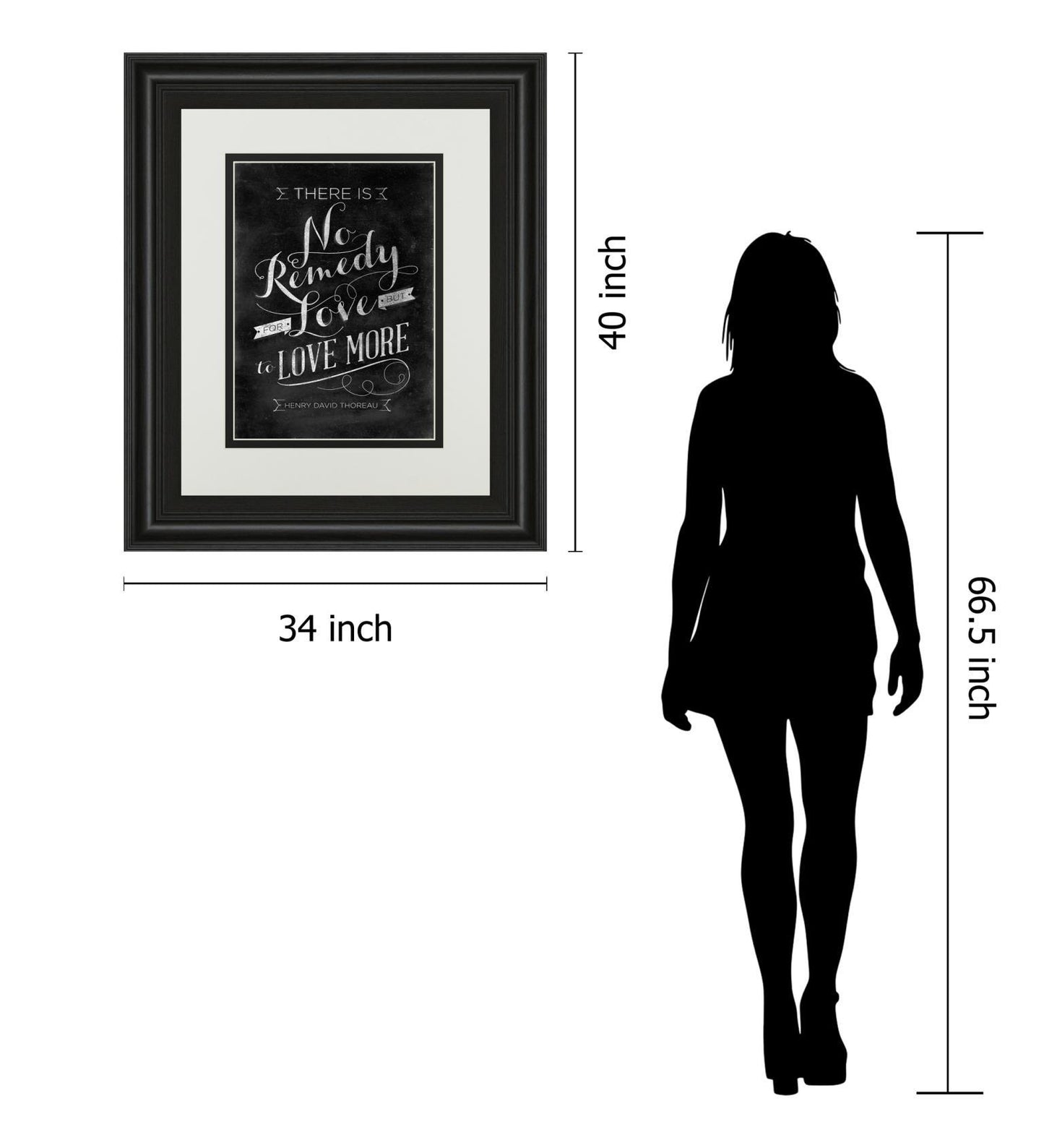 No Remedy By Sd Graphic - Framed Print Wall Art - Black