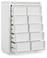 Chalanna - Five Drawer Chest - White