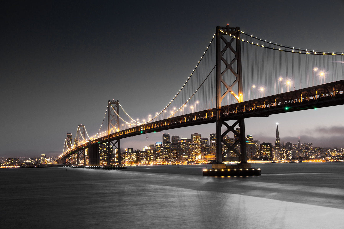 Temp Glass With Foil - San Francisco Bridge