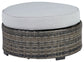 Harbor Court - Ottoman with Cushion - Gray